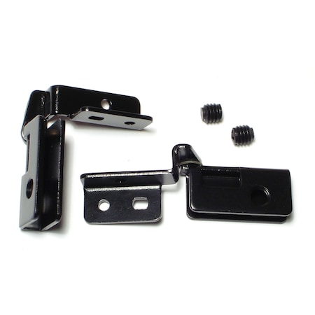 Midwest Fastener Black Glass Door Hinges 2PK 66344
